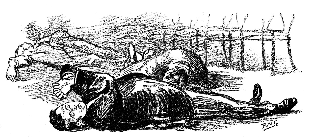 Subjekty hypnotizované zvukem gongu, 1891 od Unbekannt