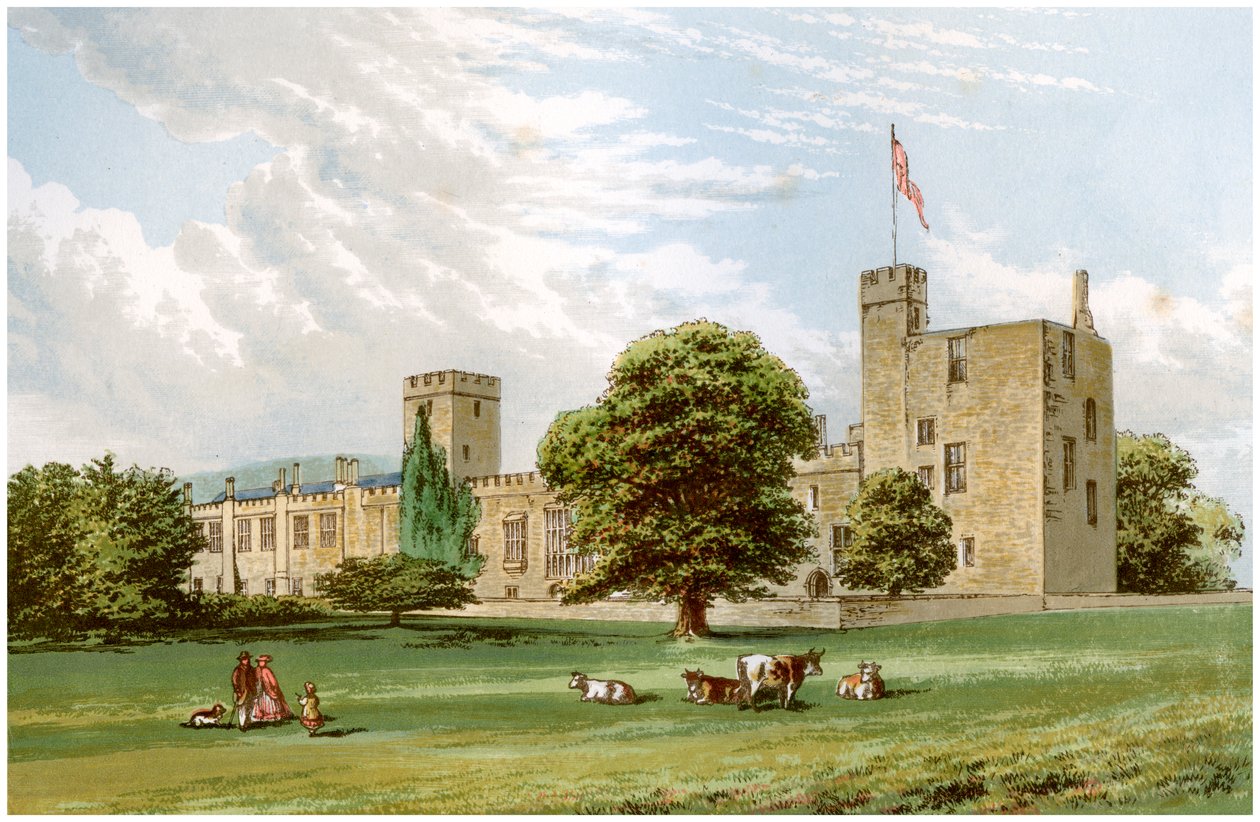 Sudeley Castle, Gloucestershire, domov rodiny Dentových, c1880 od Unbekannt
