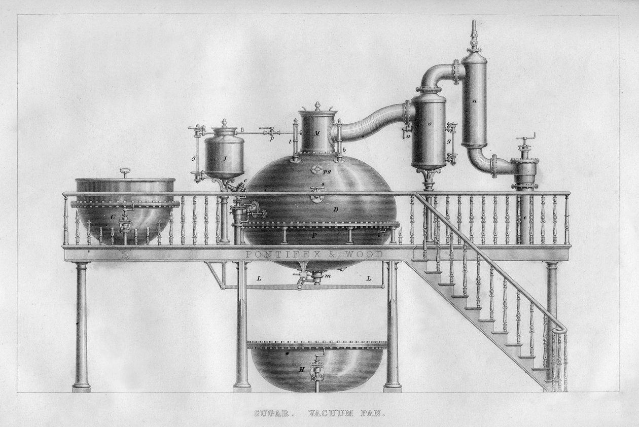 Cukr. Vakuová pánev, 1866 od Unbekannt