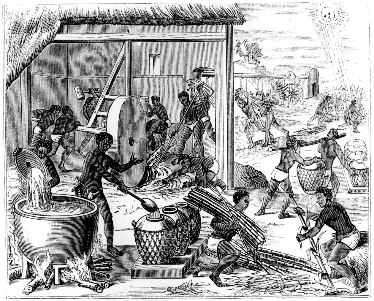 Výroba cukru, 1873 od Unbekannt