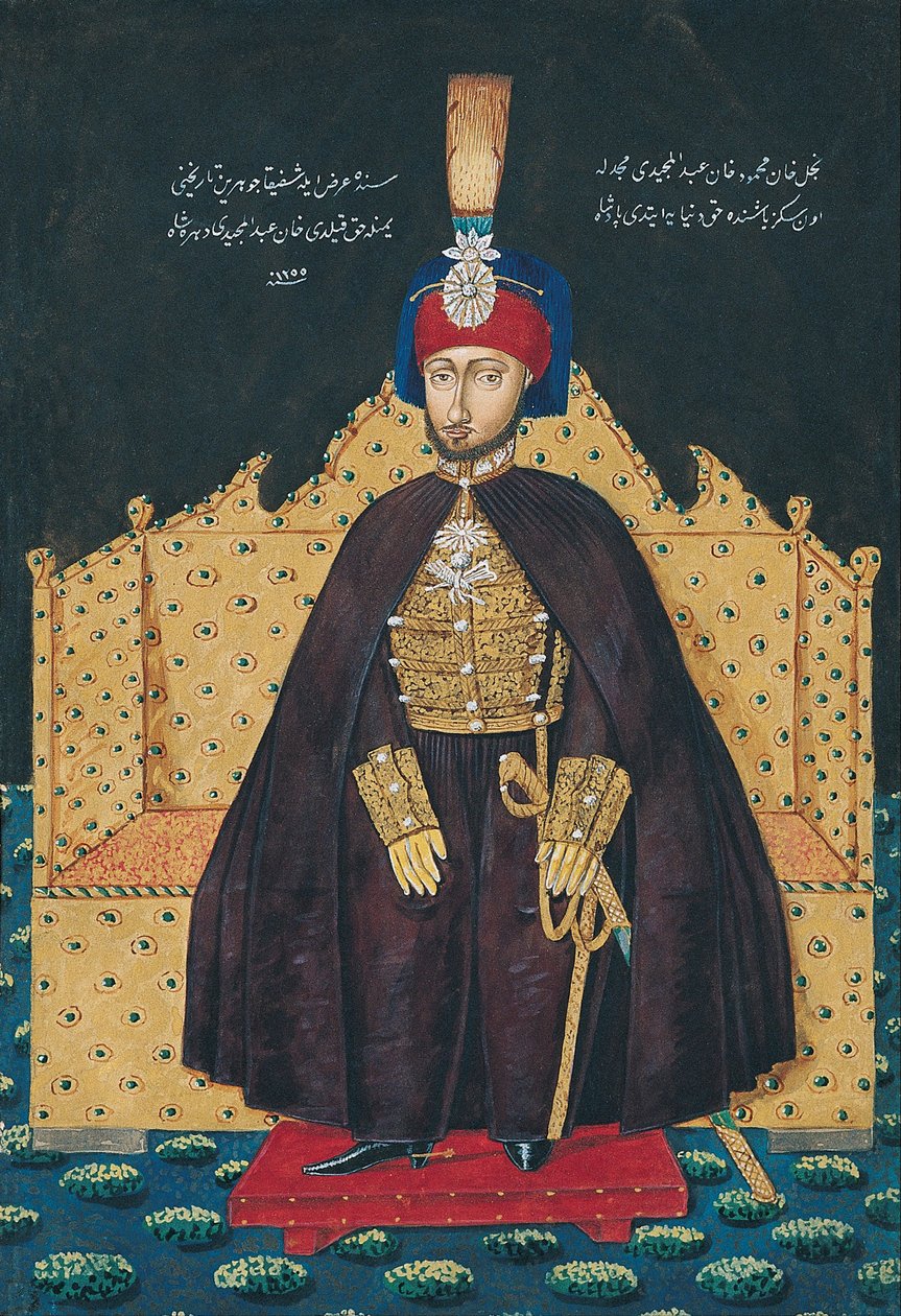 Sultan Abdülmecid IN, polovina 19. století. od Unbekannt