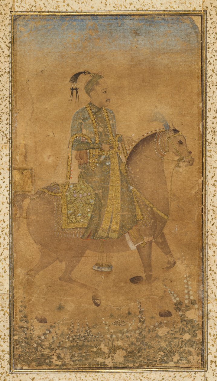 Sultan Abdullah Qutb Shah 1614-74 na koni, c. 1635. od Unbekannt