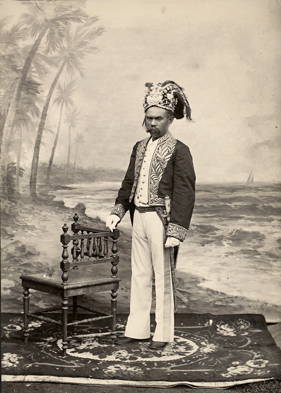 Sultan of Bacan, Bacan Island, Maluku Islands, Indonésie (želatinový stříbrný tisk) od Unbekannt