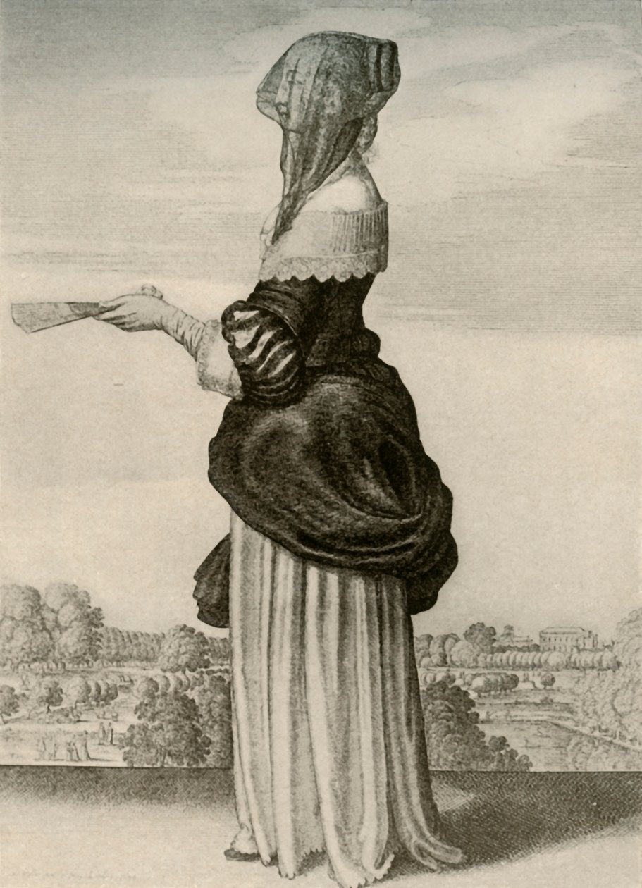 Léto - Obvyklé letní šaty anglické dámy, vláda Karla I., c1620-1640, 1937. od Unbekannt