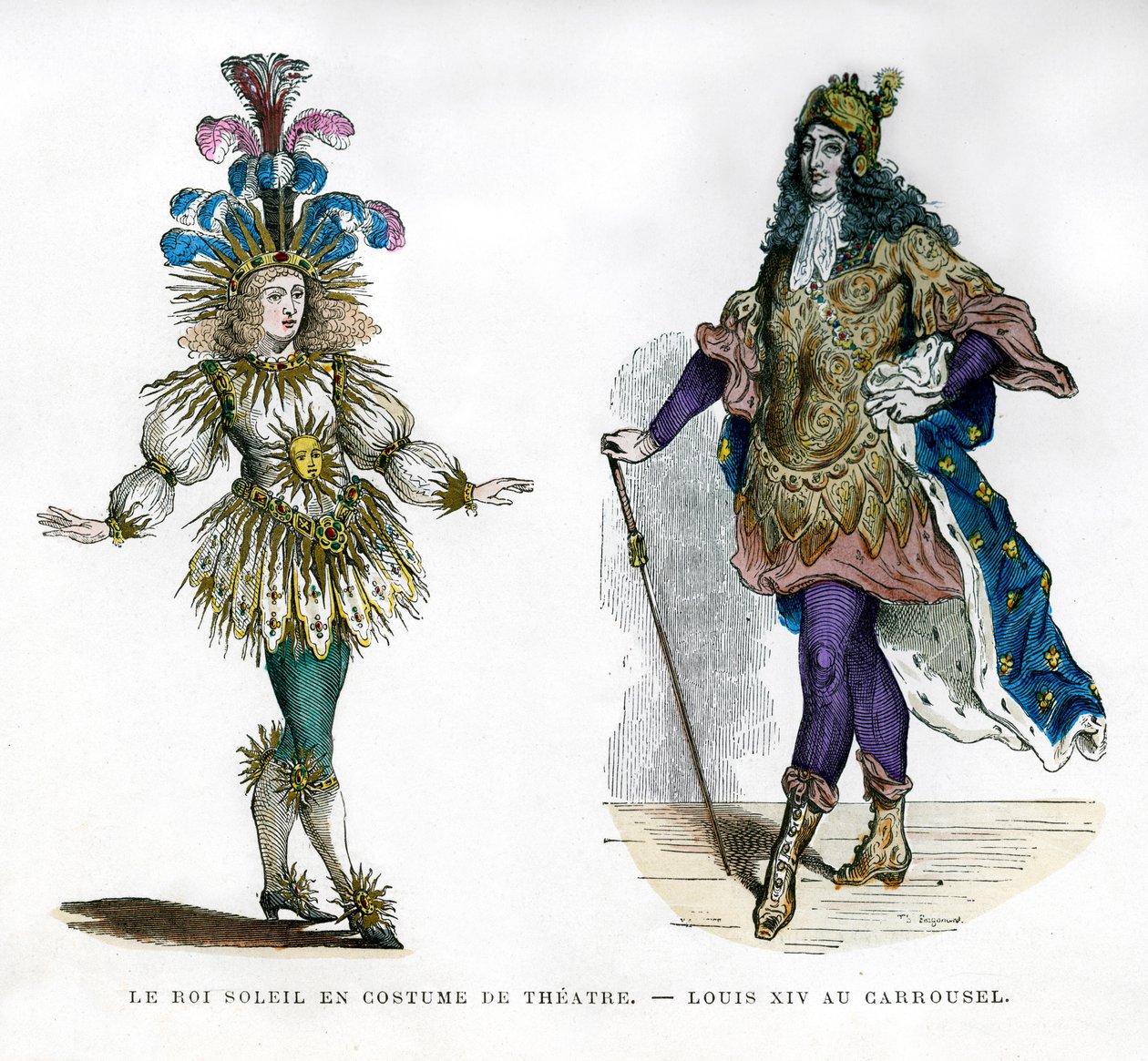 Divadelní kostým Král slunce a francouzský král Ludvík XIV., 1882-1884 od Unbekannt