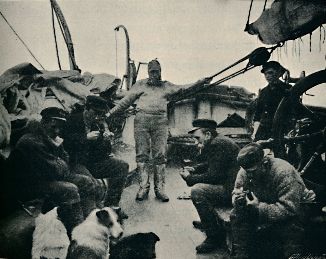 Nedělní odpoledne na palubě, 1895, 1897 od Unbekannt