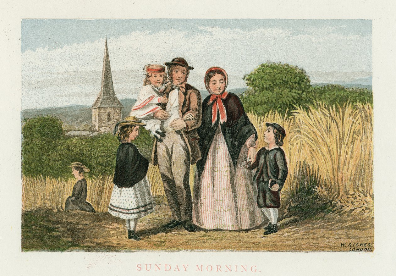 Nedělní ráno, c1880 od Unbekannt