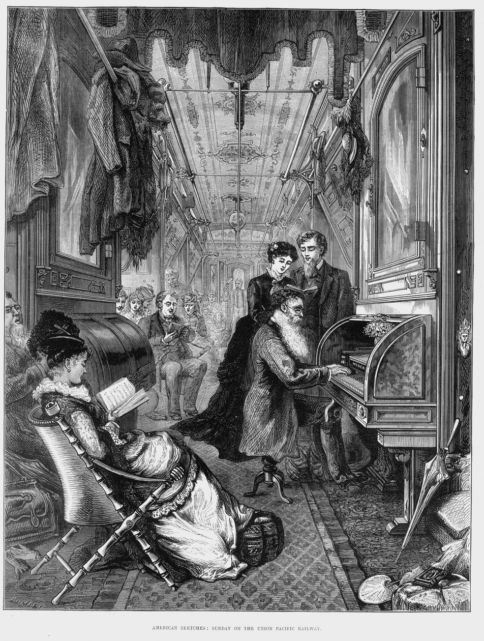 Nedělní ráno na Union Pacific Railroad, USA, 1875 od Unbekannt