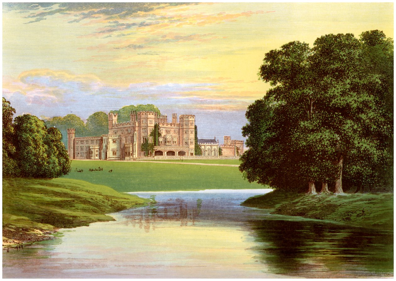 Sundorne Castle, poblíž Shrewsbury, Shropshire, domov rodiny Corbet-Pigott, c1880 od Unbekannt