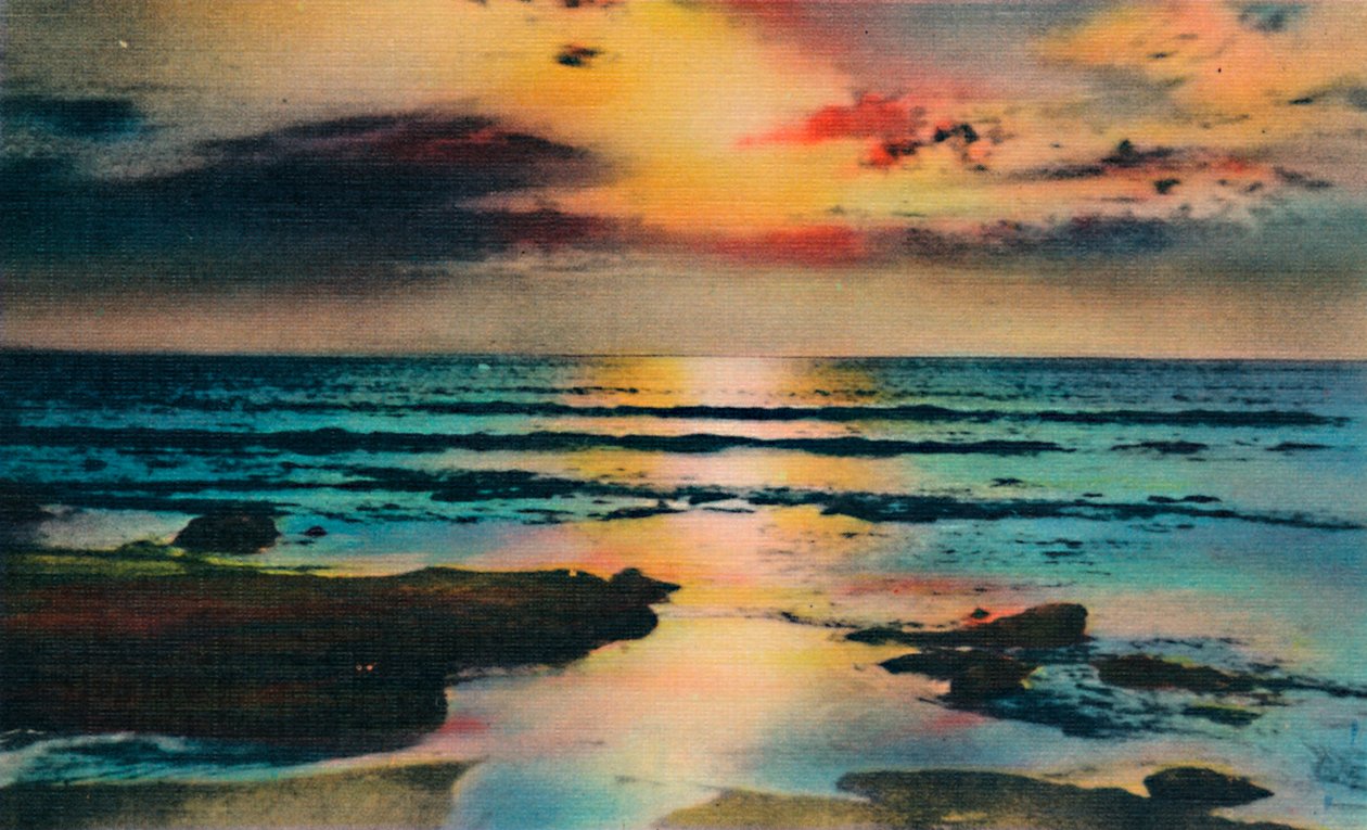 Západ slunce na Pacifiku. La Jolla, Kalifornie, c1941 od Unbekannt