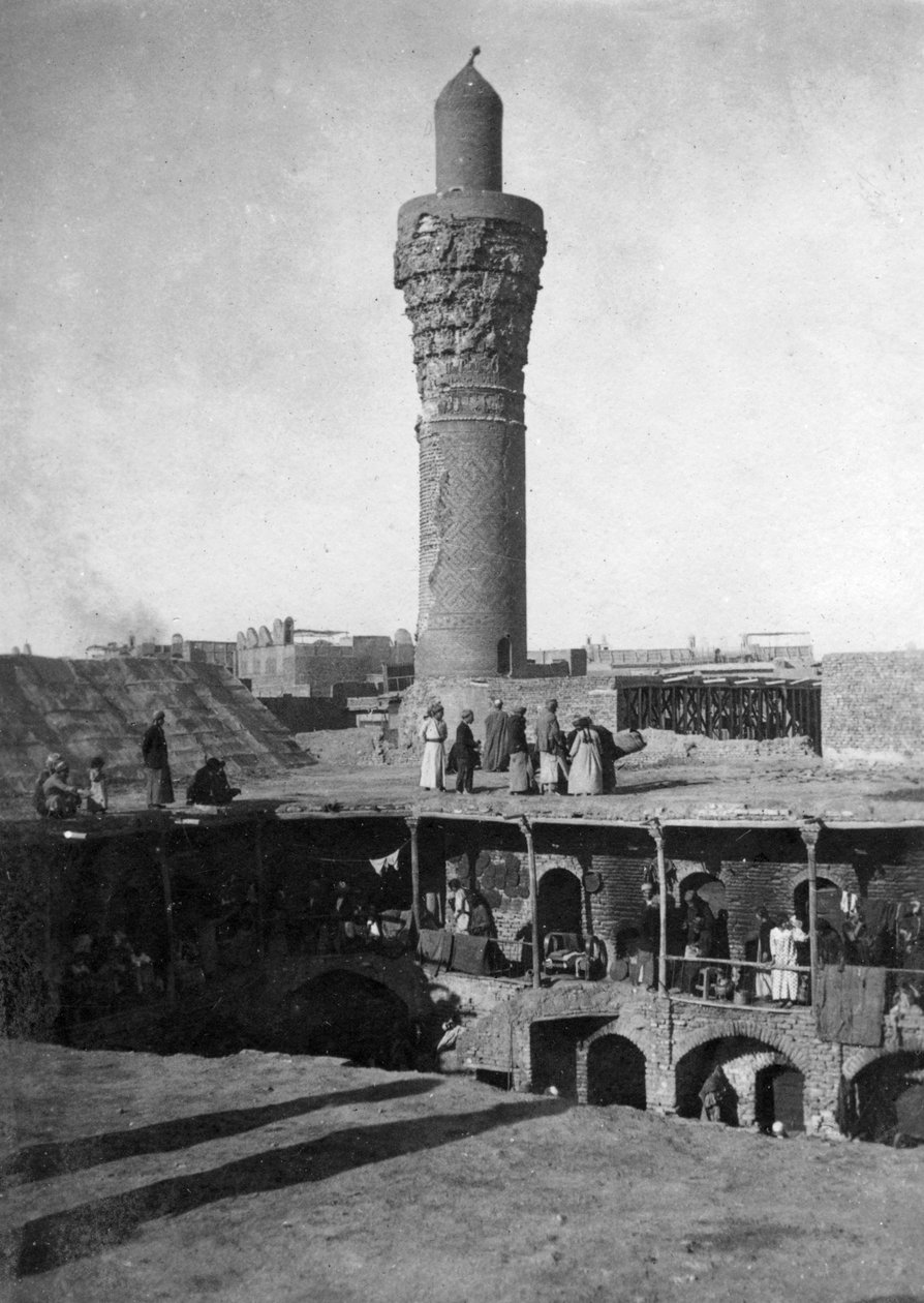 Al-Ghazl Minaret Market, Bagdád, Irák, 1917-1919 od Unbekannt