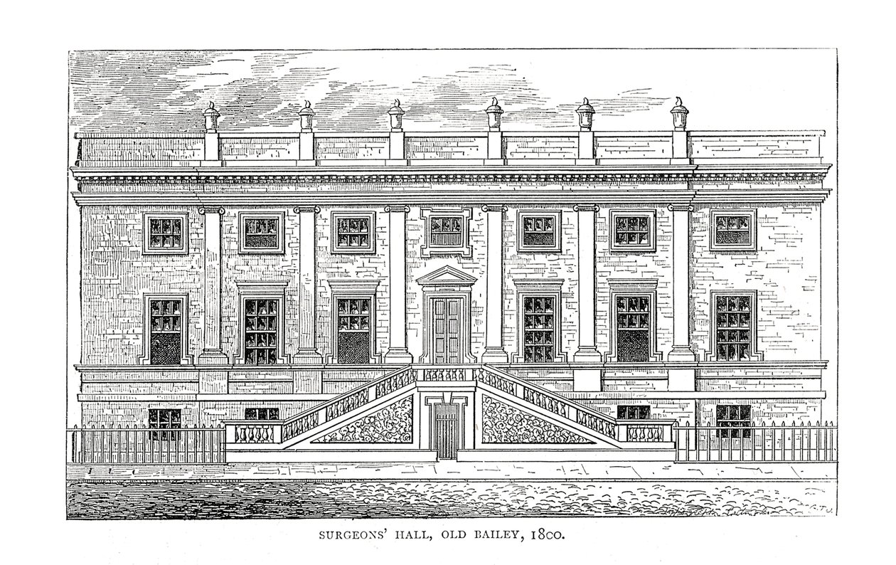 Surgeons Hall, Old Bailey, 1800 od Unbekannt