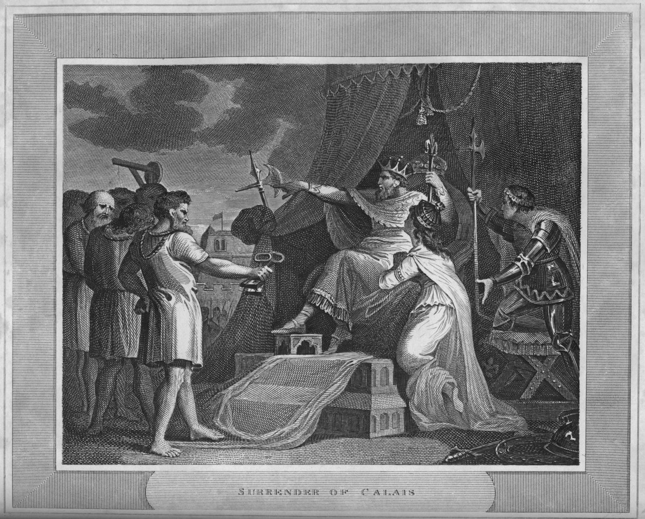 Kapitulace Calais, 1838 od Unbekannt