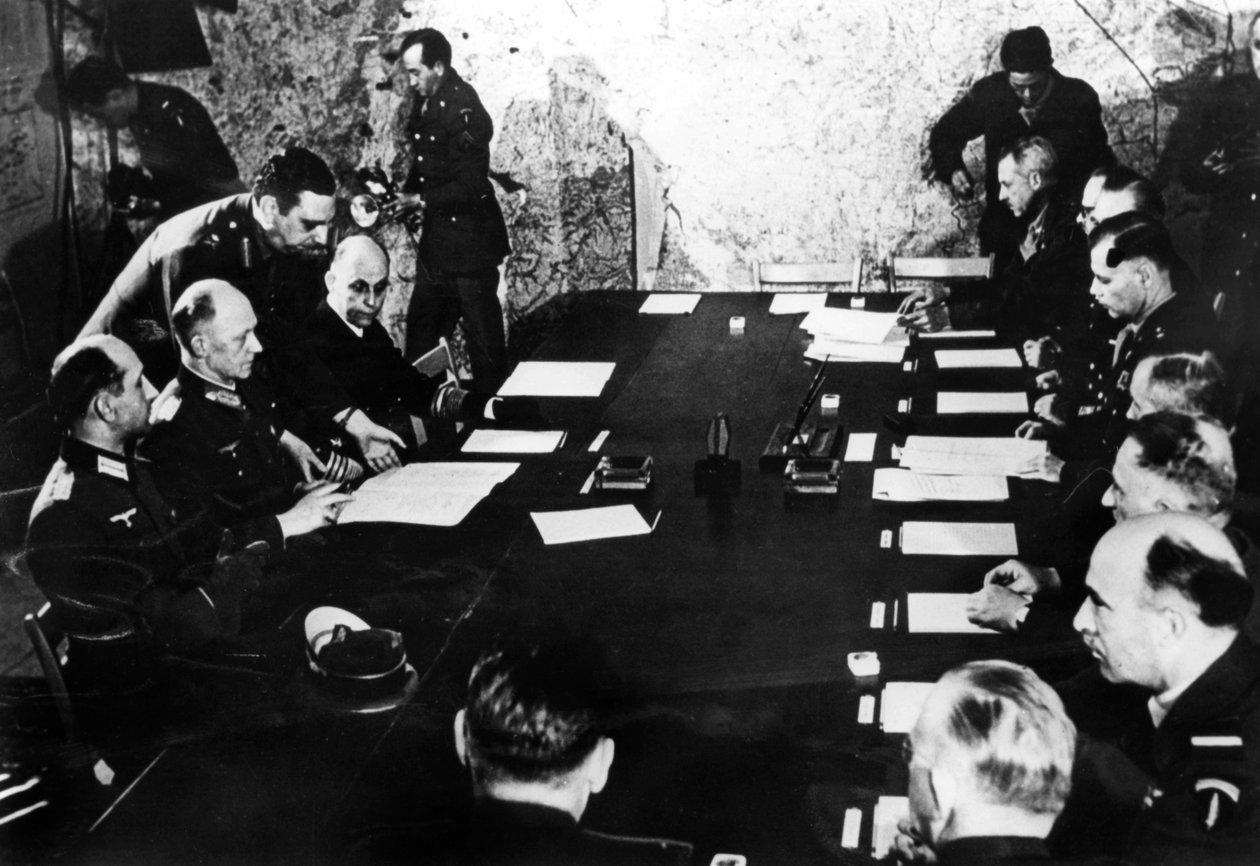 Kapitulace nacistického Německa, Remeš, Francie, 7. května 1945 od Unbekannt