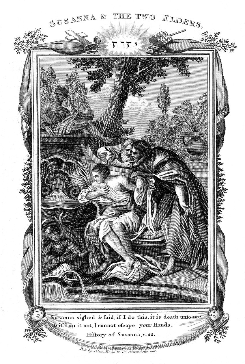 Susanna a dva starší, c1804 od Unbekannt