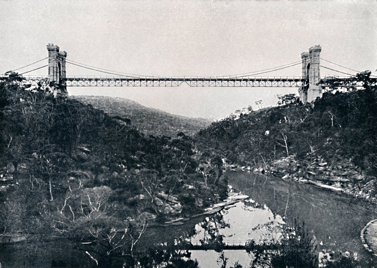Visutý most, Middle Harbour, c1900. od Unbekannt