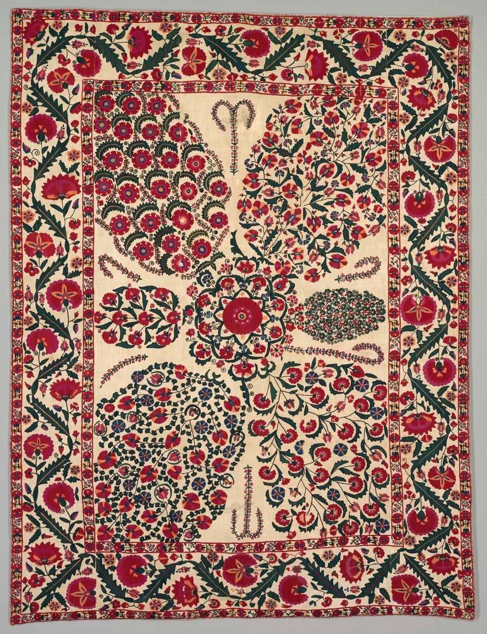 Suzani s květinovými spreji, 1800-1850. od Unbekannt