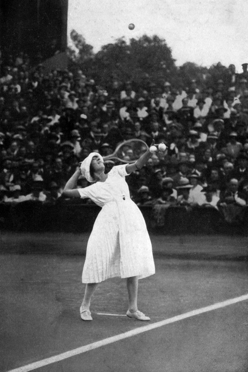 Suzanne Lenglenová vyhrála svůj první šampionát ve Wimbledonu v roce 1919, 1930 od Unbekannt
