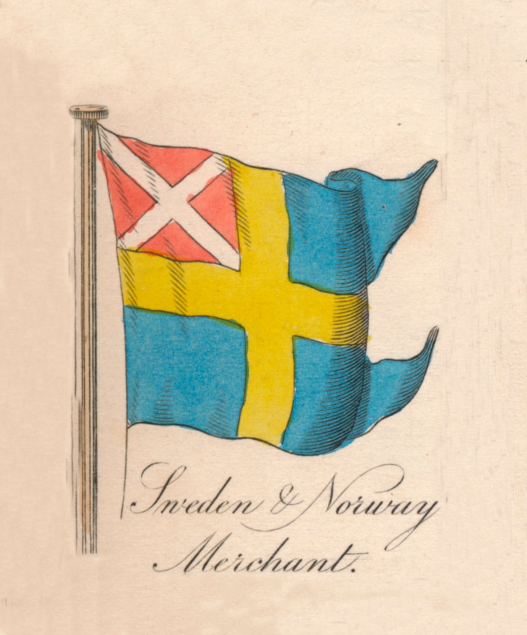 Obchodník ve Švédsku a Norsku, 1838 od Unbekannt