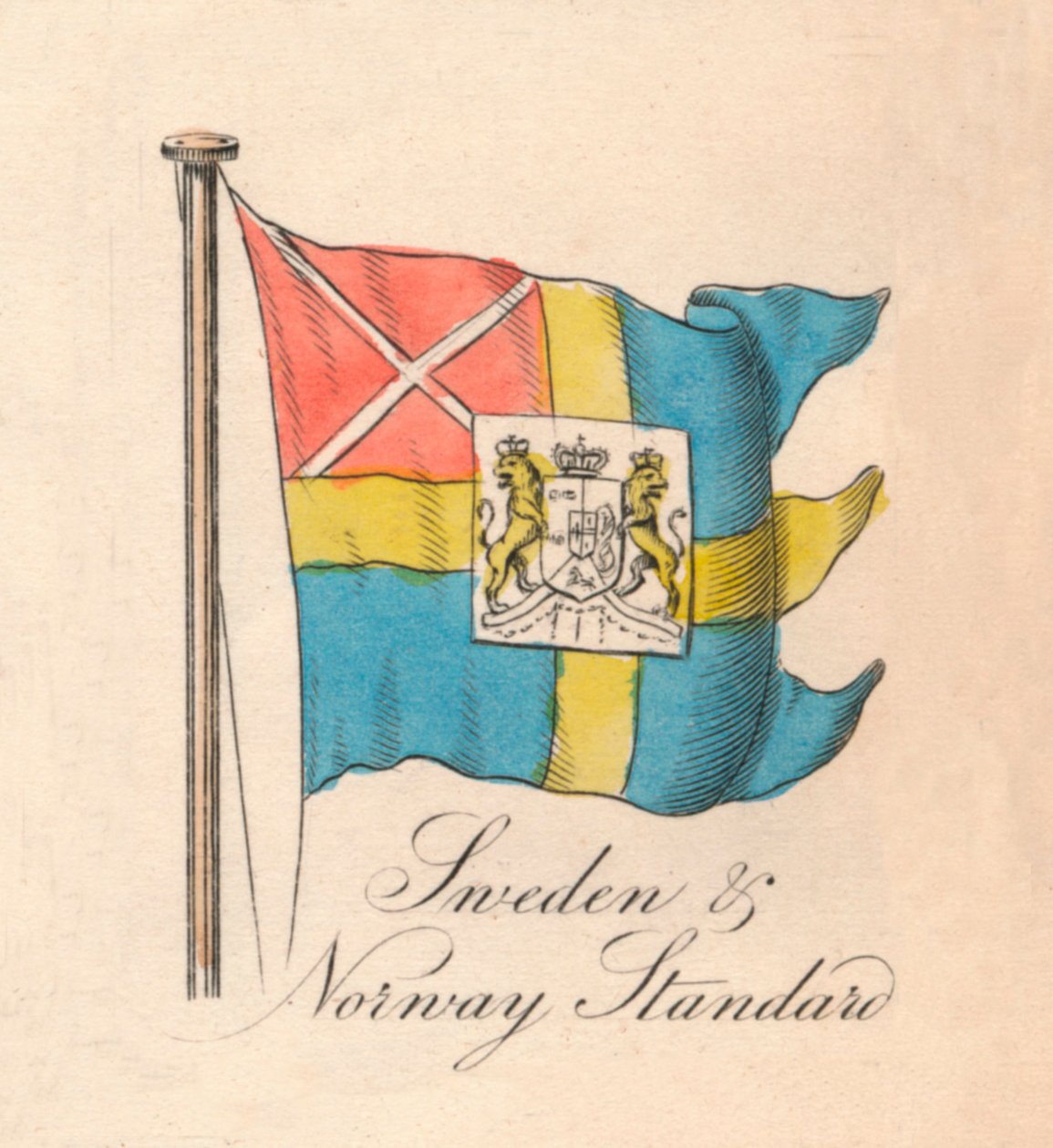 Norský a švédský standard, 1838 od Unbekannt