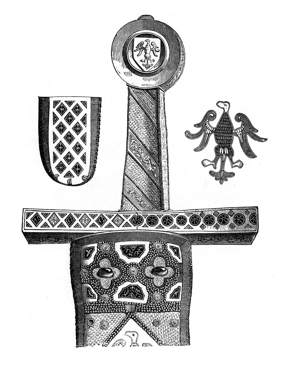 Meč Karla Velikého, c8. století, 1870 od Unbekannt
