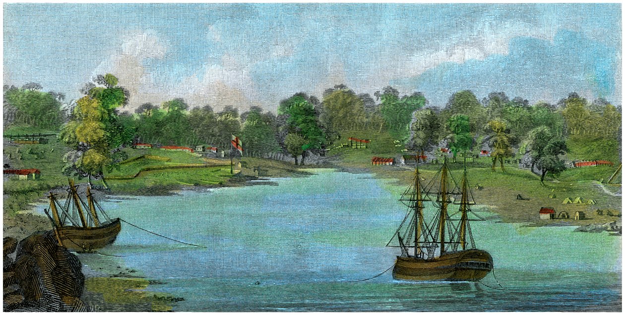 Sydney Cove, Nový Jižní Wales, Austrálie, 20. srpna 1788 c1885 od Unbekannt
