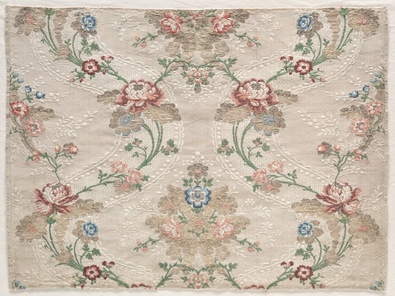 Fragment taftu, c. 1730. od Unbekannt