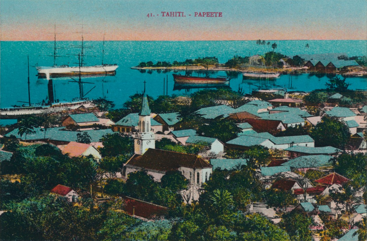 Tahiti. Papeete, c1920 od Unbekannt