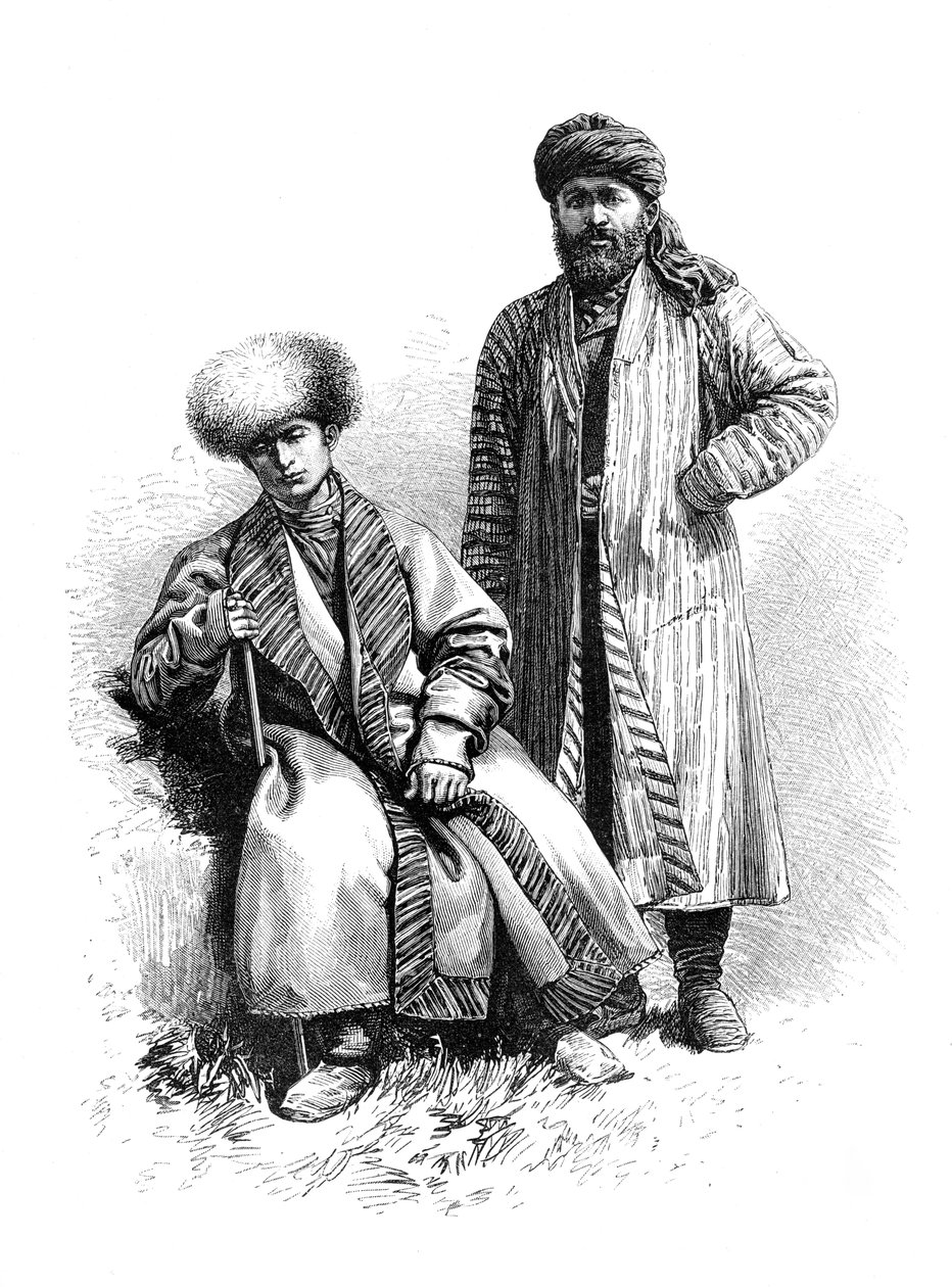 Tádžikové z Buchary, Uzbekistán, 1895 od Unbekannt