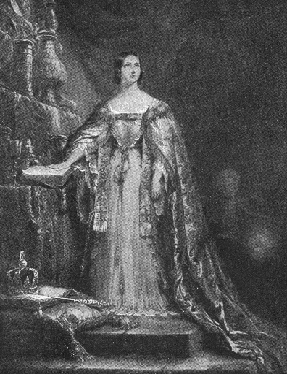 Složení přísahy za zachování protestantské víry při její korunovaci, 28. června 1838, 1901. od Unbekannt