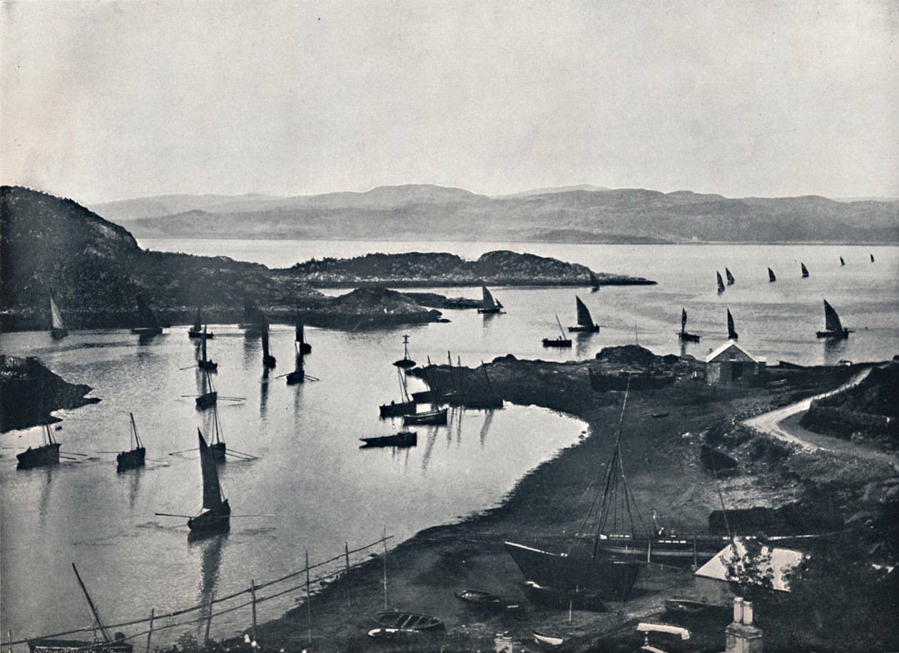 Tarbert - Rybářské lodě vyjíždějící, 1895 od Unbekannt