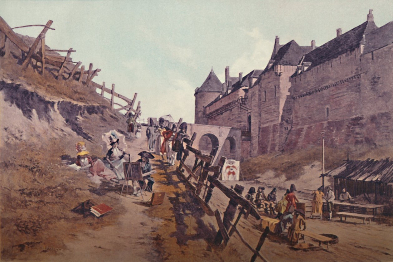 Cílová praxe Dieppe 1795, 1896 od Unbekannt