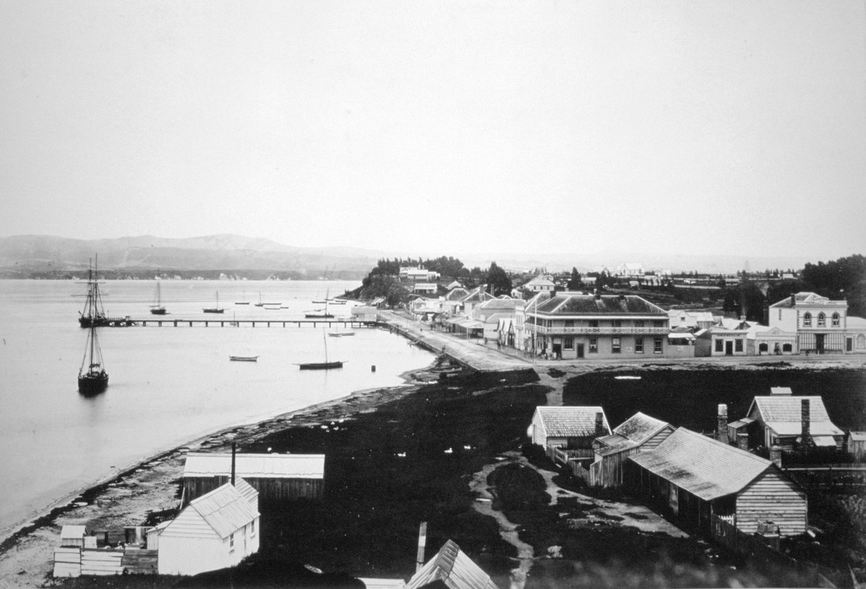 Tauranga, Bay of Plenty, Severní ostrov, Nový Zéland, 1875 od Unbekannt