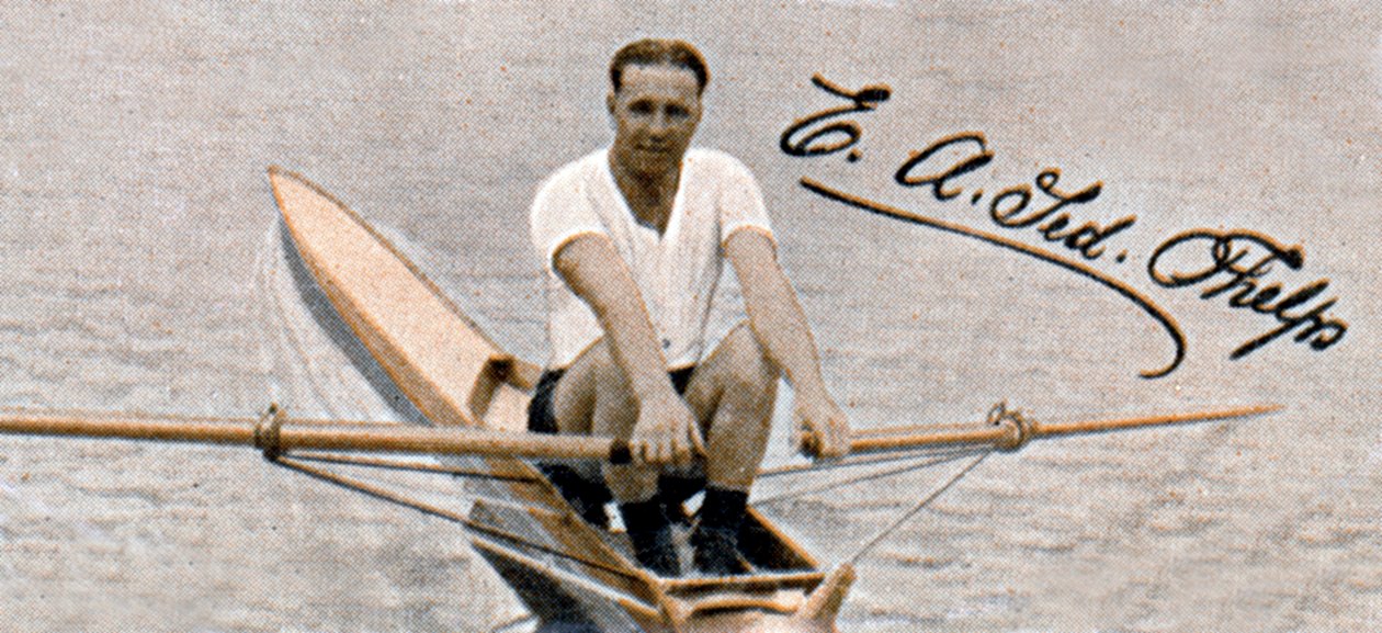 Ted Phelps, mistr světa v profesionálním scullingu, 1935 od Unbekannt