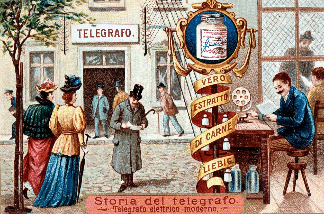Telegrafní úřad, c1900 od Unbekannt