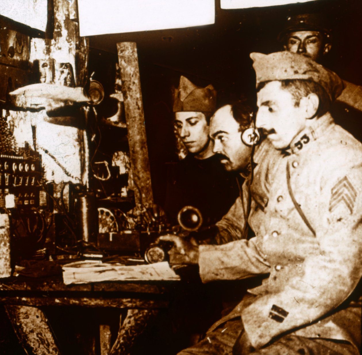 Telefonista, c1914-c1918 od Unbekannt