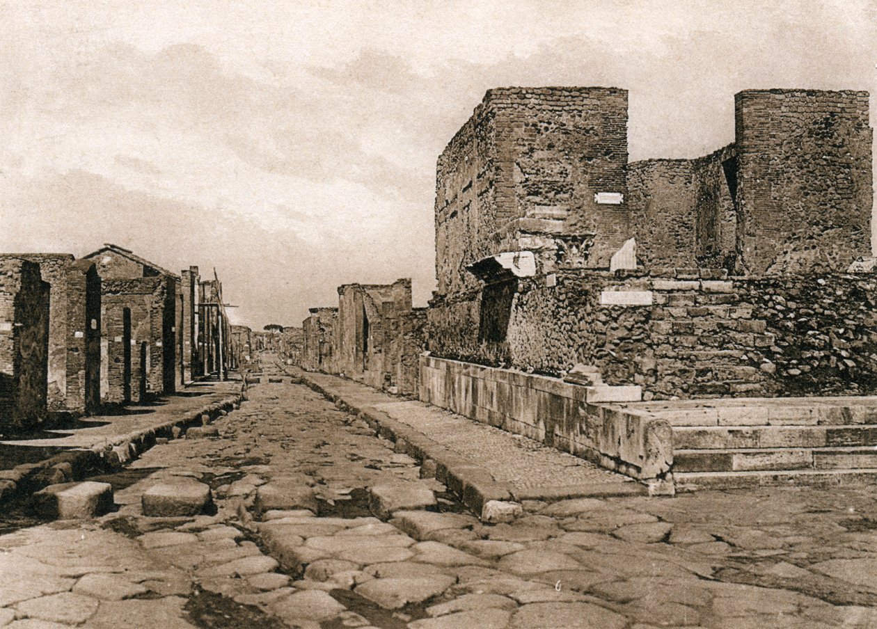 Chrám Fortuna, Pompeje, Itálie, c 1900 od Unbekannt