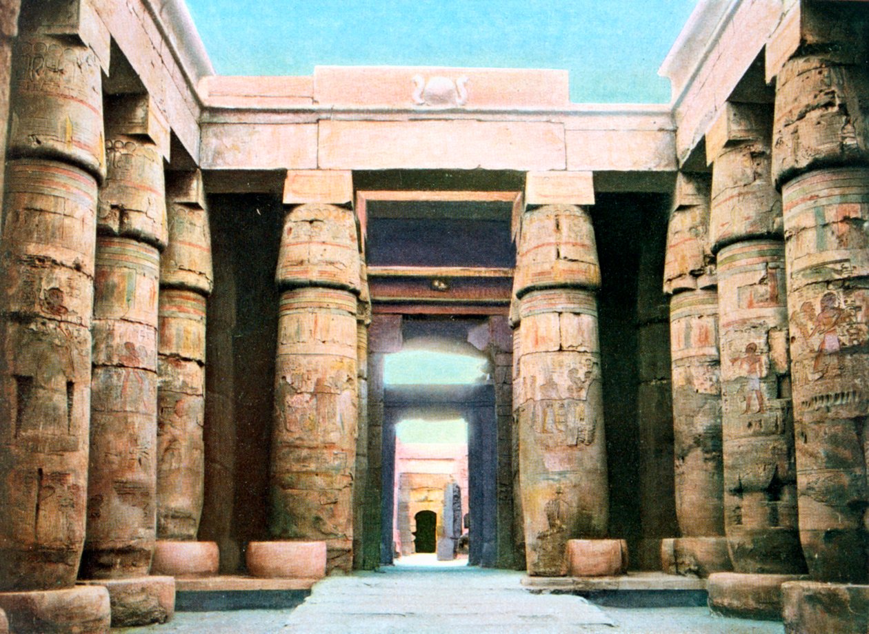 Chrám Khonsu, Karnak, Luxor, Egypt, 20. století od Unbekannt