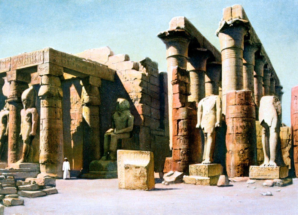 Chrám Rameses II, Luxor, Egypt, 20. století od Unbekannt