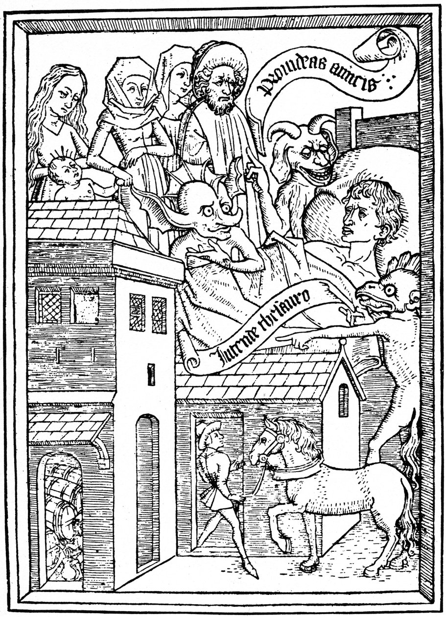 Temptation to Avarice, c1465 1964. od Unbekannt