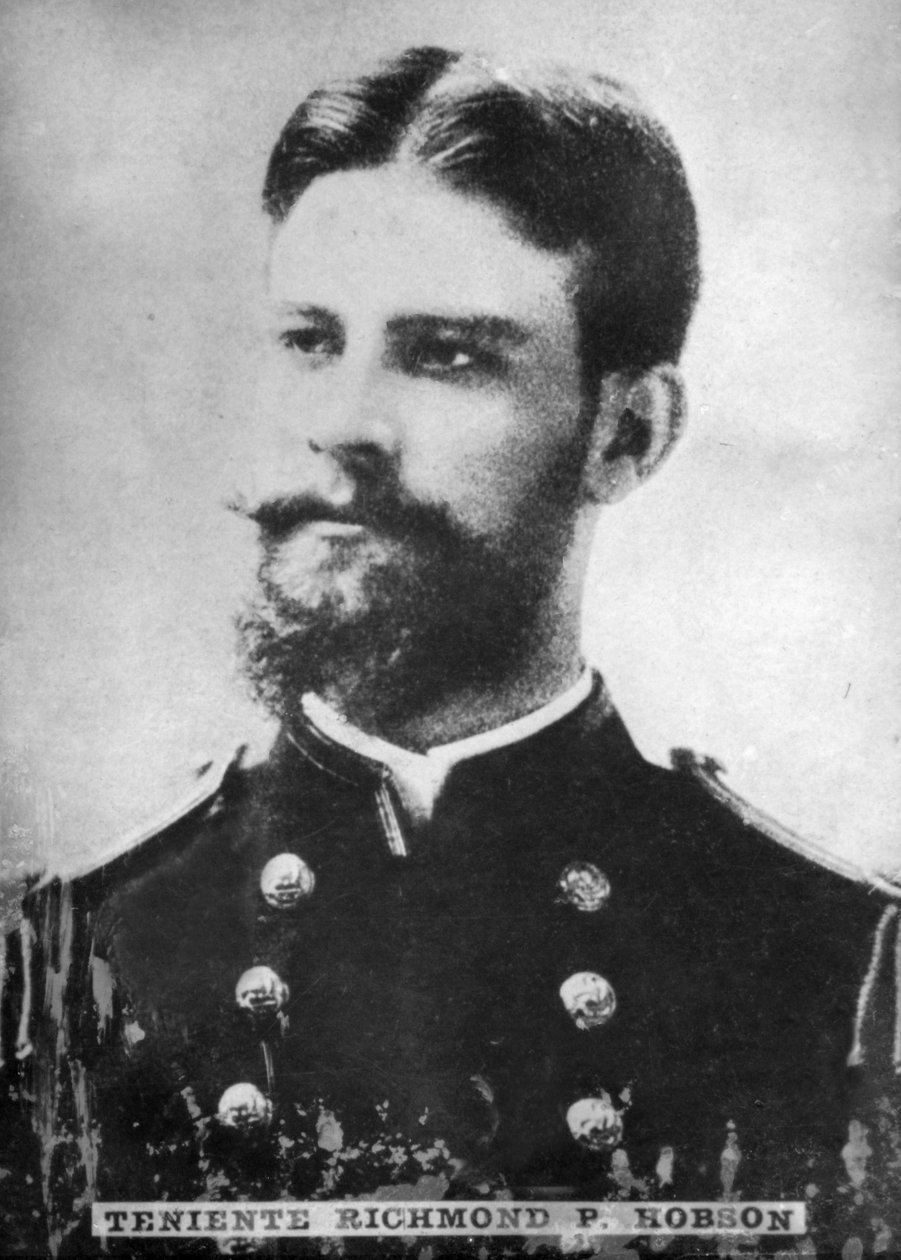 Teniente Richmond Pearson Hobson 1870-1937, kontraadmirál námořnictva Spojených států, c1910 od Unbekannt