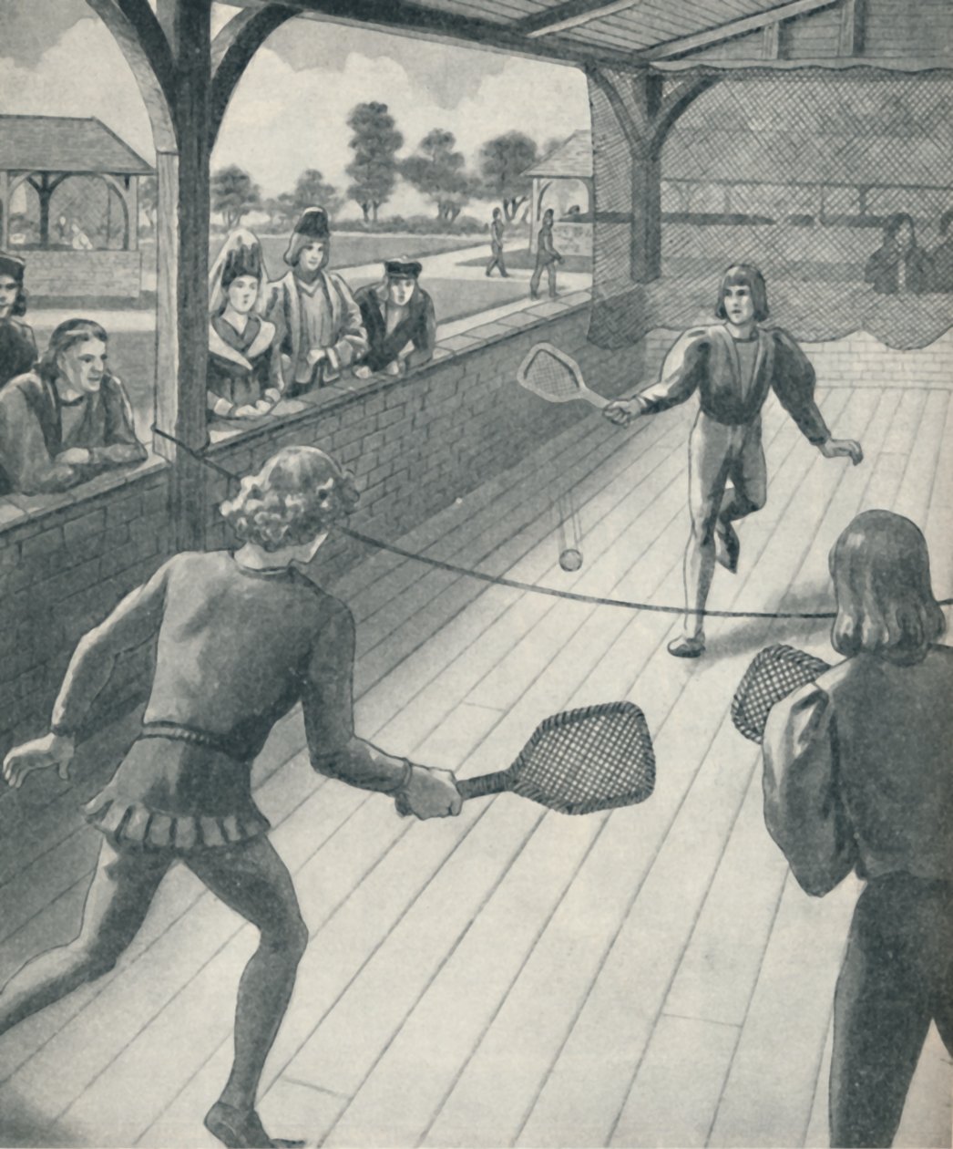 Tenis za dnů Tudorovců, c1934 od Unbekannt