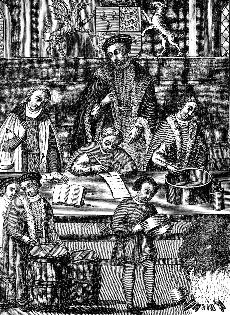 Testování vah a mír za vlády Jindřicha VII., Anglie, 1497-1509 od Unbekannt