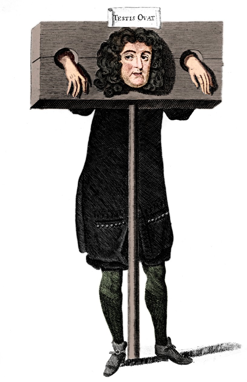 Testis Ovat, Titus Oates na pranýři, 17. století c1905 od Unbekannt