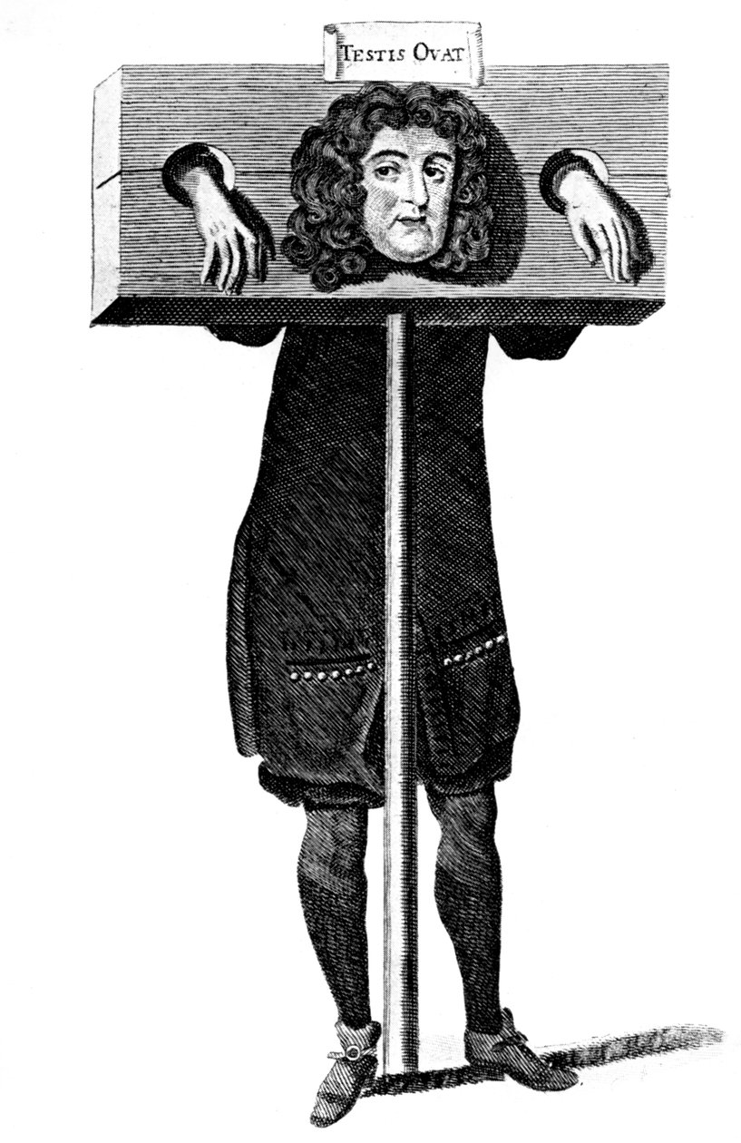 Testis Ovat, Titus Oates na pranýři, 17. století c1905 od Unbekannt