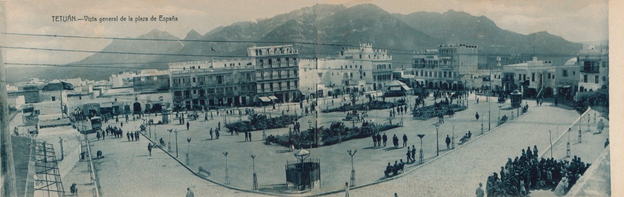 Tetuan - Celkový pohled na Plaza de Espana, c1910. od Unbekannt