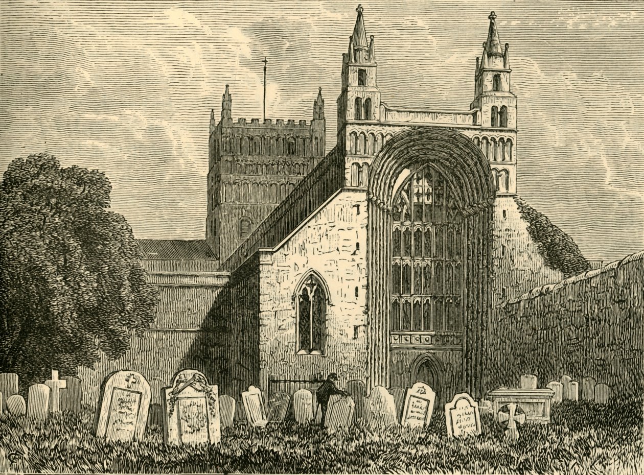 Tewkesbury Abbey, 1898. od Unbekannt