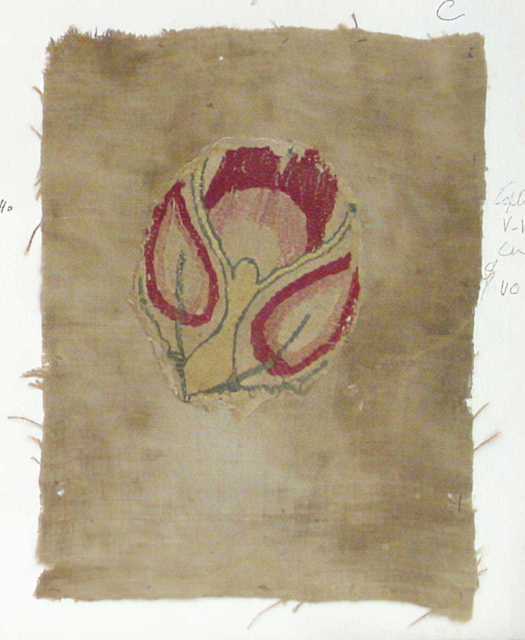 Textilní fragment, koptština, 5.-6. století. od Unbekannt