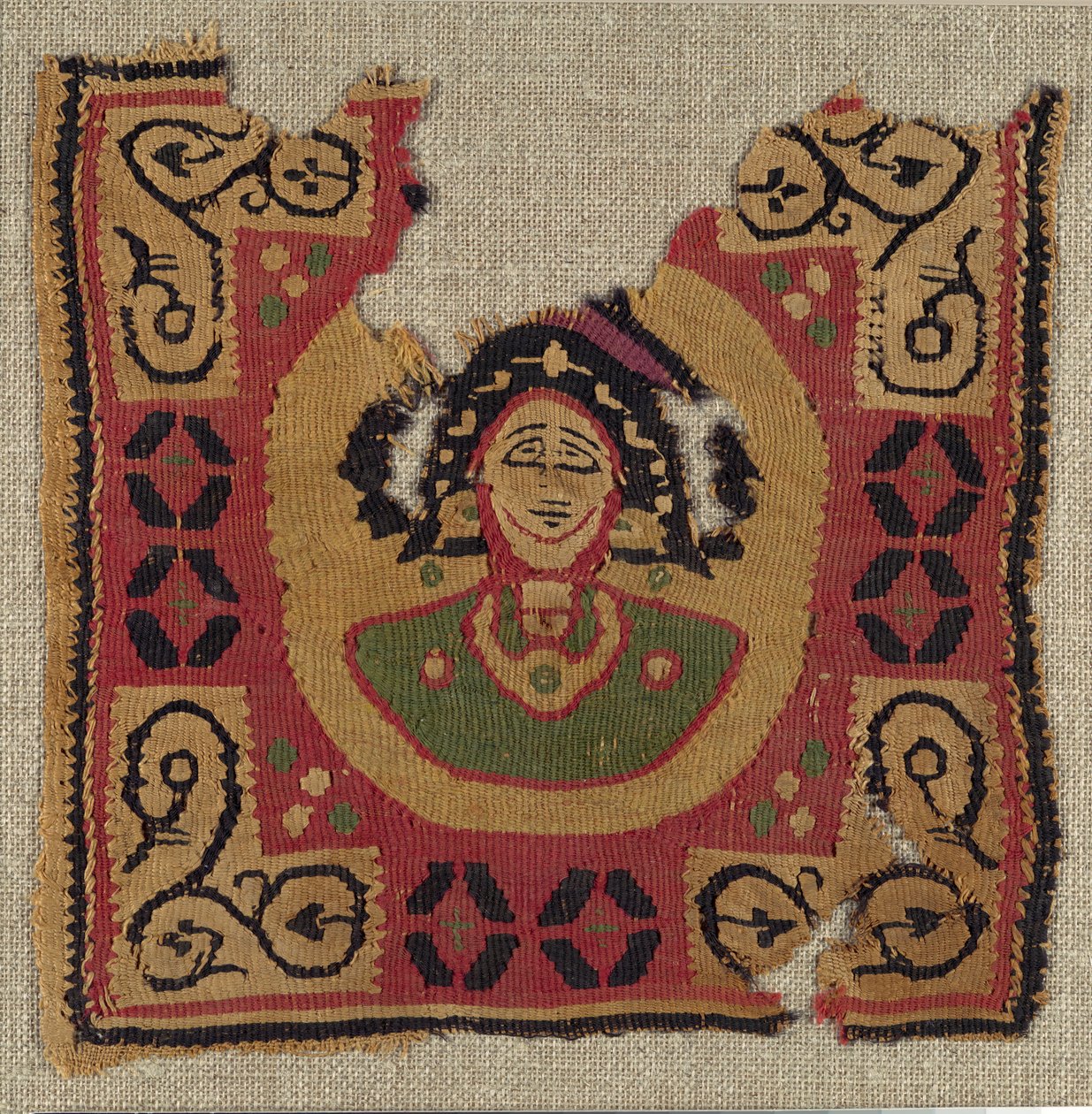 Textilní fragment, koptština, 6.-7. století. od Unbekannt