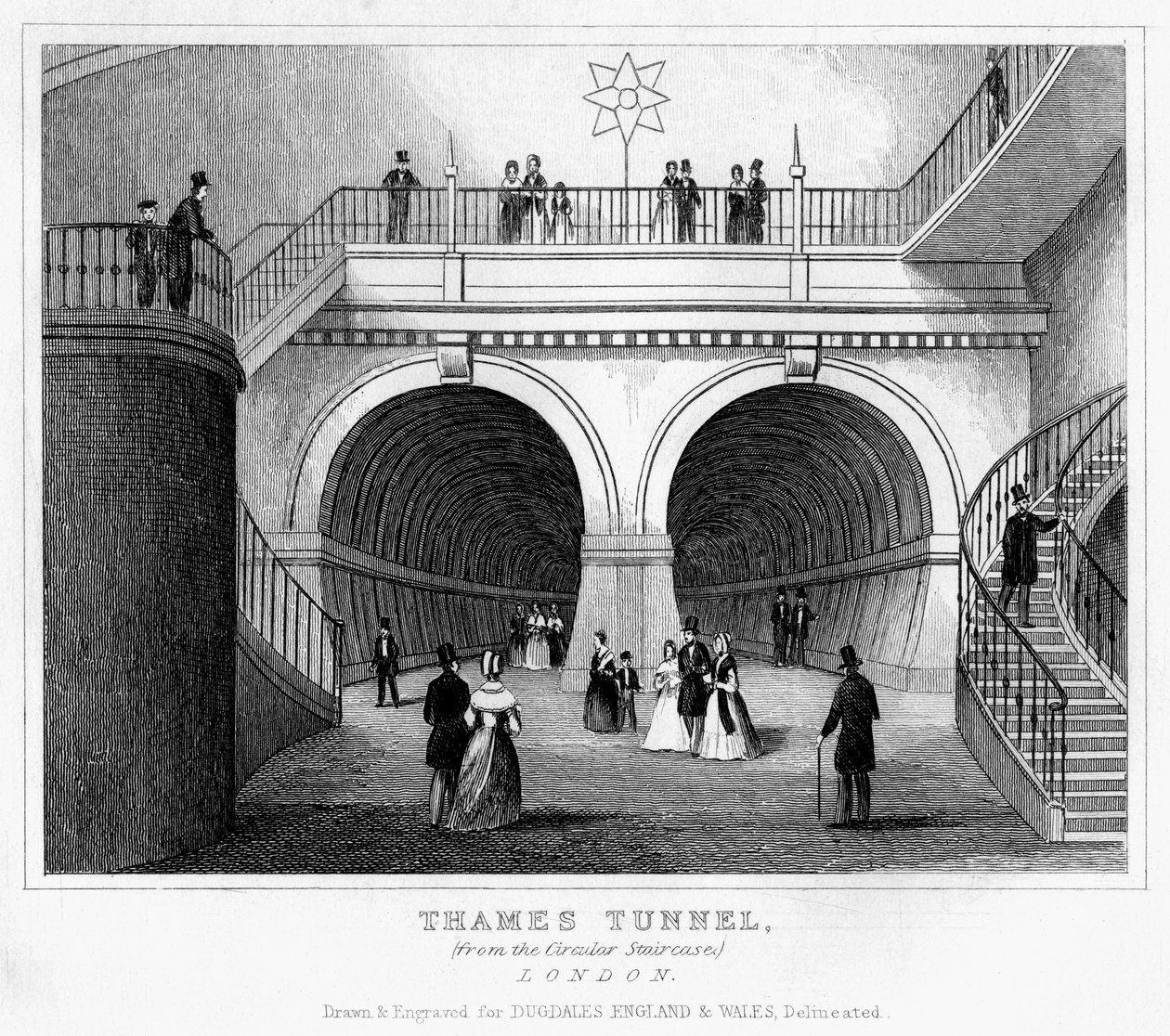 Thames Tunnel, Londýn, 19. století od Unbekannt